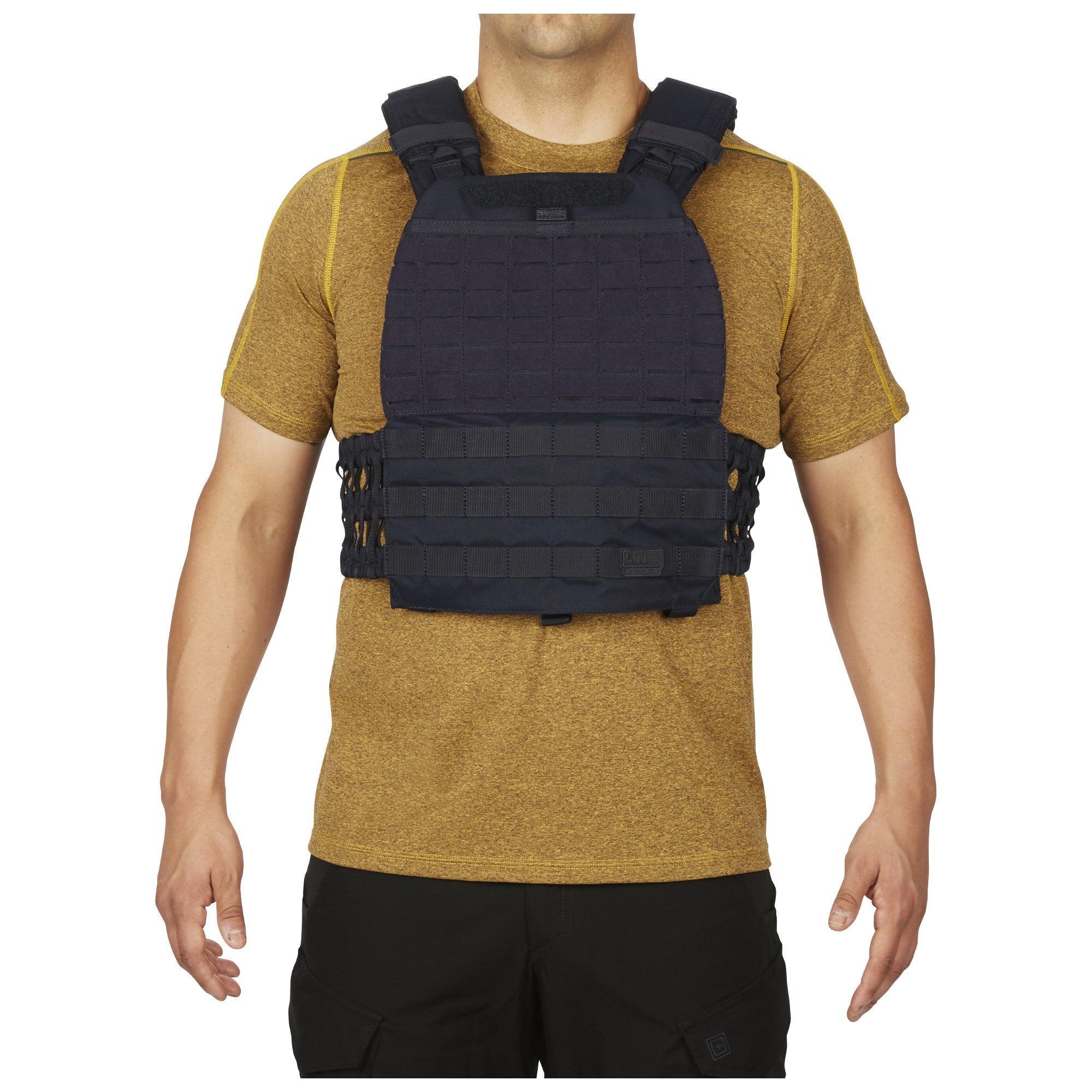 CHALECO TACTICO 5.11 TACTEC PORTA PLACAS CON PLACAS DE PESO Risk Top Tactical